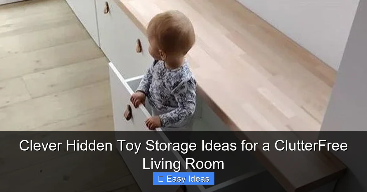 Clever Hidden Toy Storage Ideas for a ClutterFree Living Room