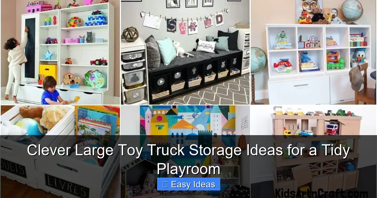 Clever Large Toy Truck Storage Ideas for a Tidy Playroom