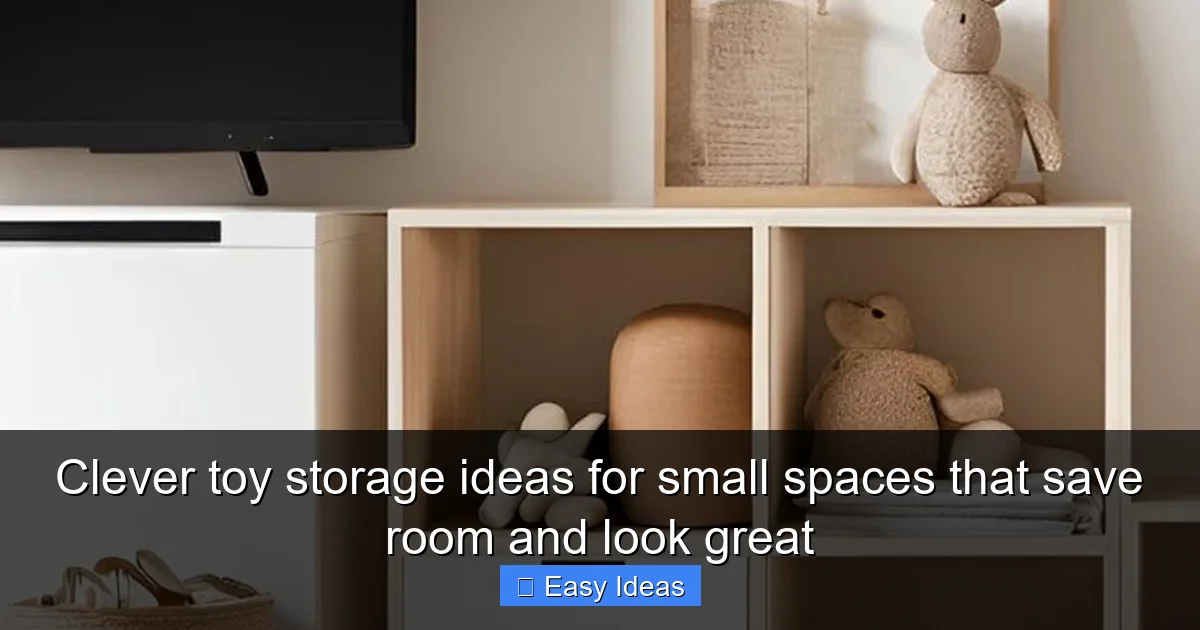 Clever toy storage ideas for small spaces that save room and look great