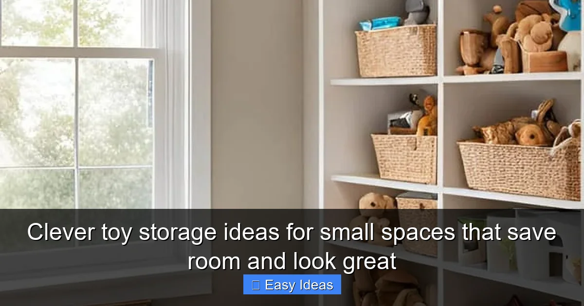 Clever toy storage ideas for small spaces that save room and look great