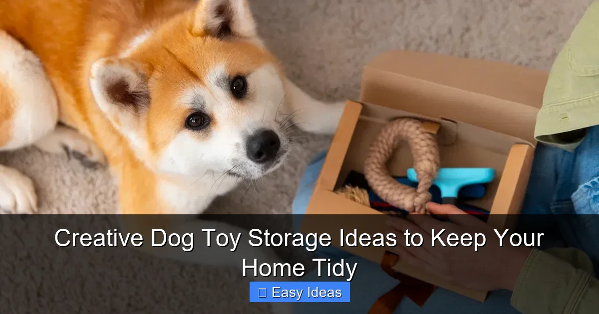 Creative Dog Toy Storage Ideas to Keep Your Home Tidy