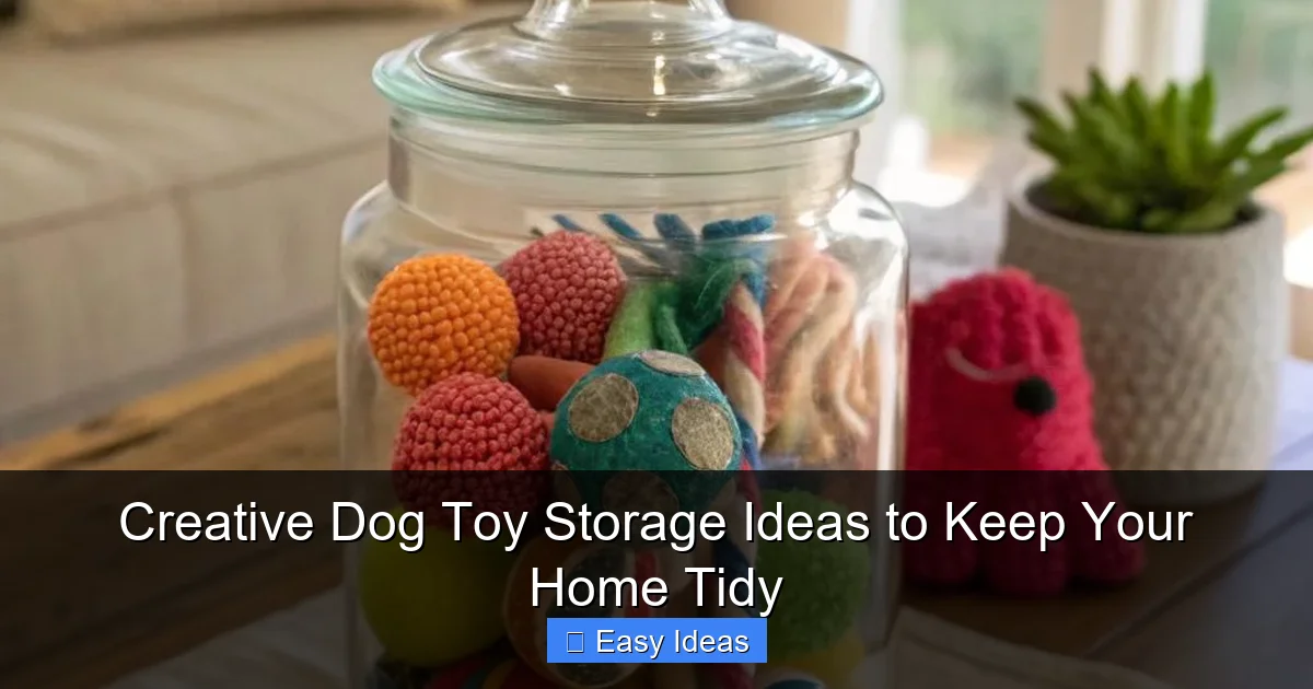 Creative Dog Toy Storage Ideas to Keep Your Home Tidy
