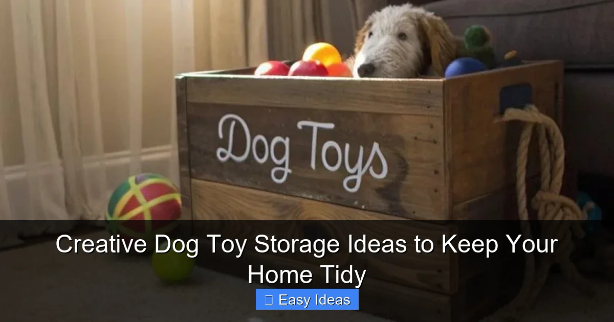 Creative Dog Toy Storage Ideas to Keep Your Home Tidy
