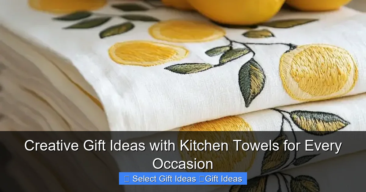 Creative Gift Ideas with Kitchen Towels for Every Occasion