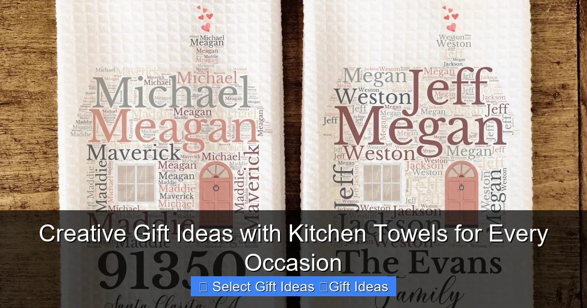 Creative Gift Ideas with Kitchen Towels for Every Occasion