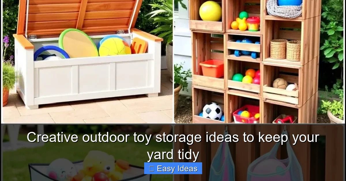 Creative outdoor toy storage ideas to keep your yard tidy