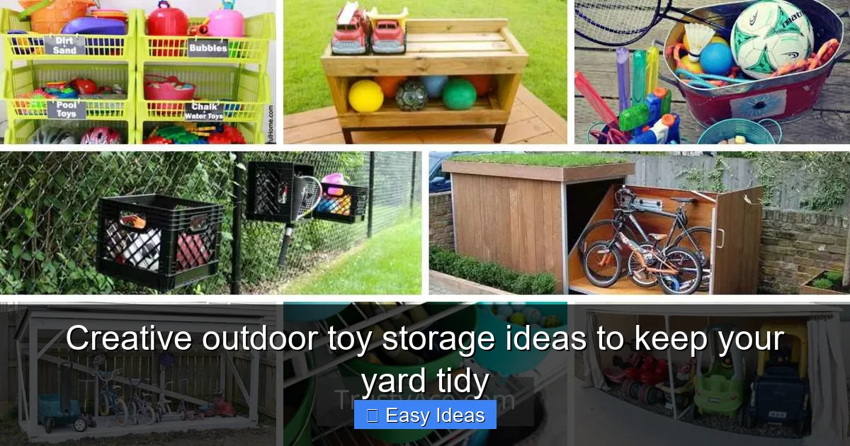 Creative outdoor toy storage ideas to keep your yard tidy