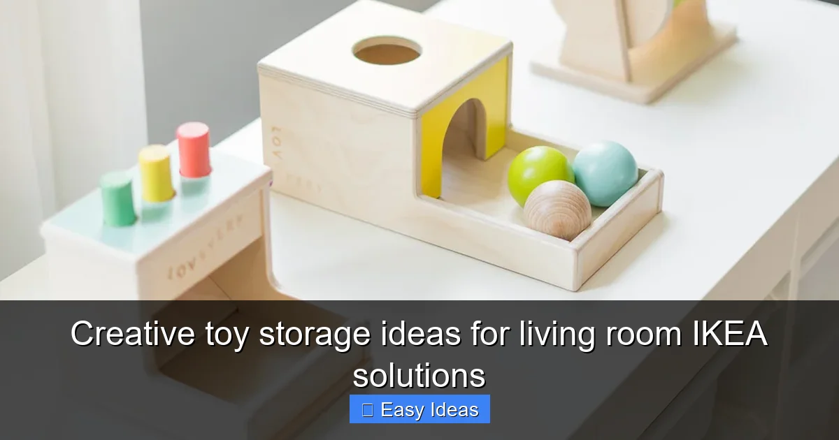 Creative toy storage ideas for living room IKEA solutions