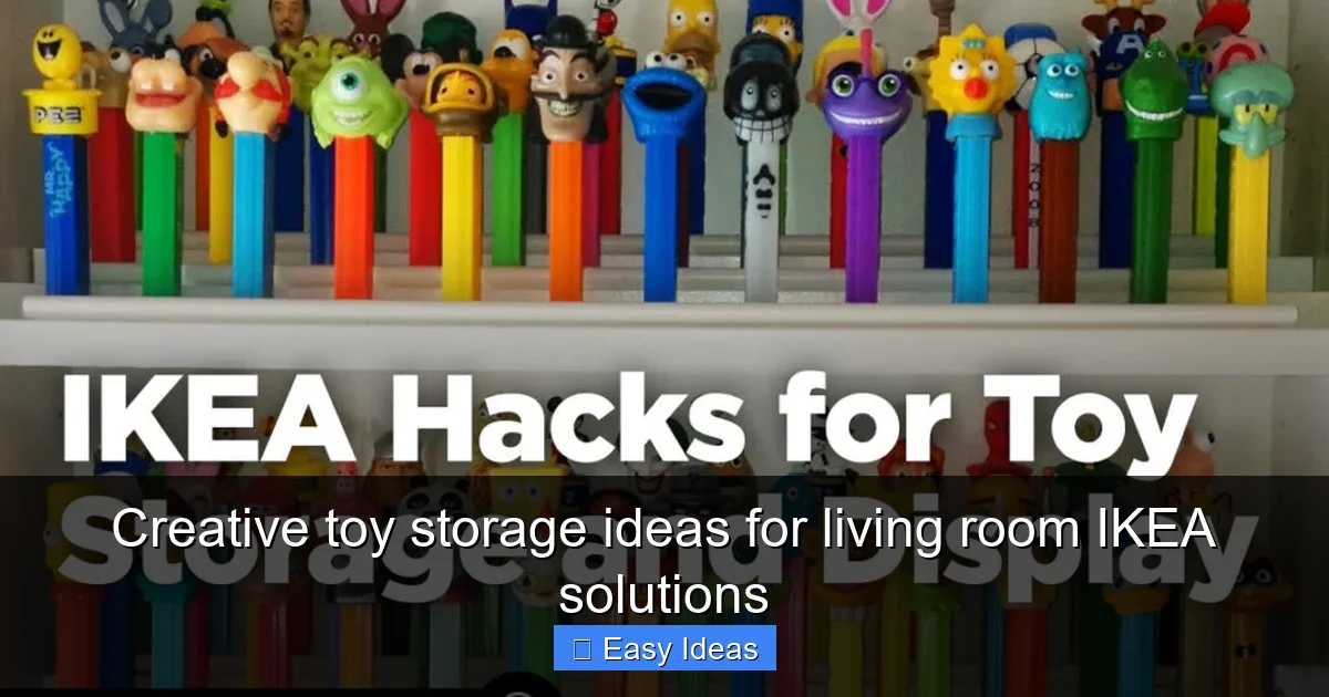 Creative toy storage ideas for living room IKEA solutions