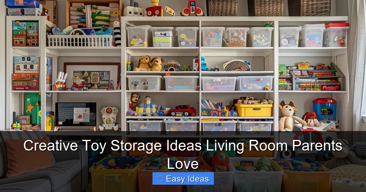 Creative Toy Storage Ideas Living Room Parents Love