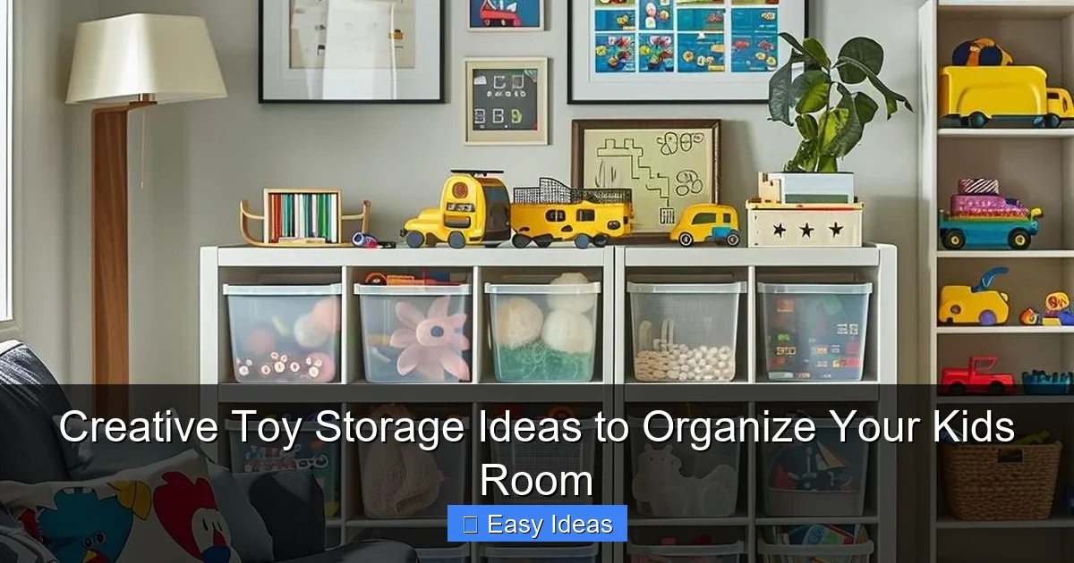 Creative Toy Storage Ideas to Organize Your Kids Room