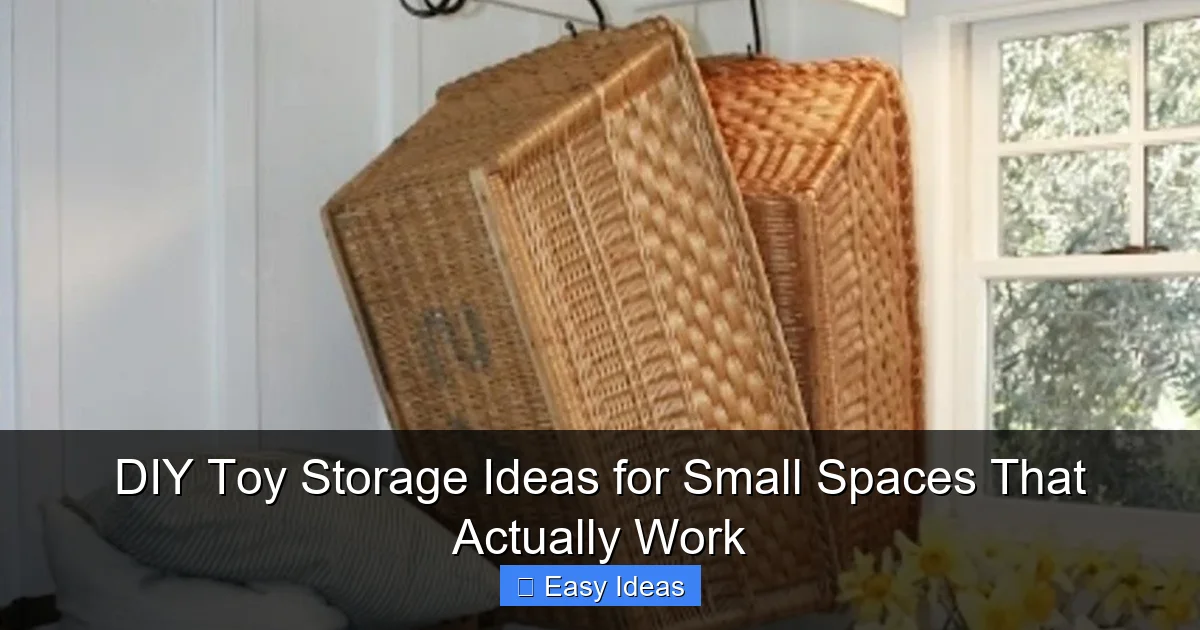 DIY Toy Storage Ideas for Small Spaces That Actually Work