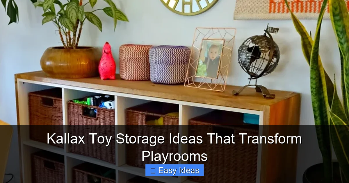 Kallax Toy Storage Ideas That Transform Playrooms