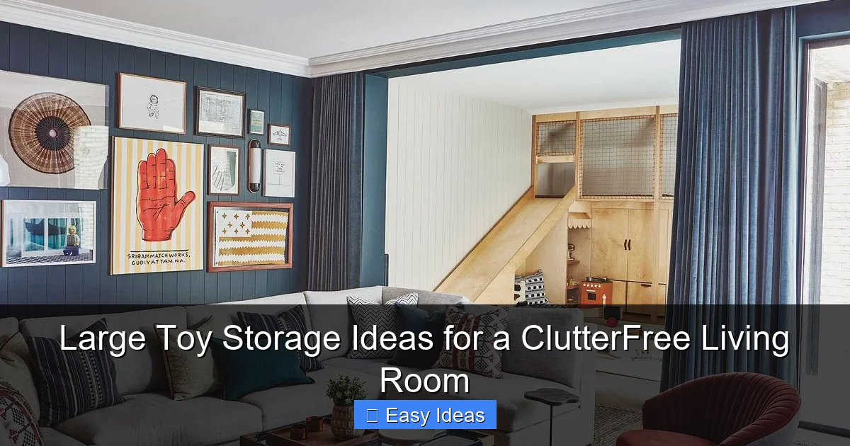 Large Toy Storage Ideas for a ClutterFree Living Room