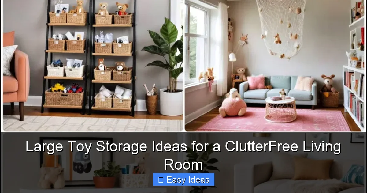 Large Toy Storage Ideas for a ClutterFree Living Room