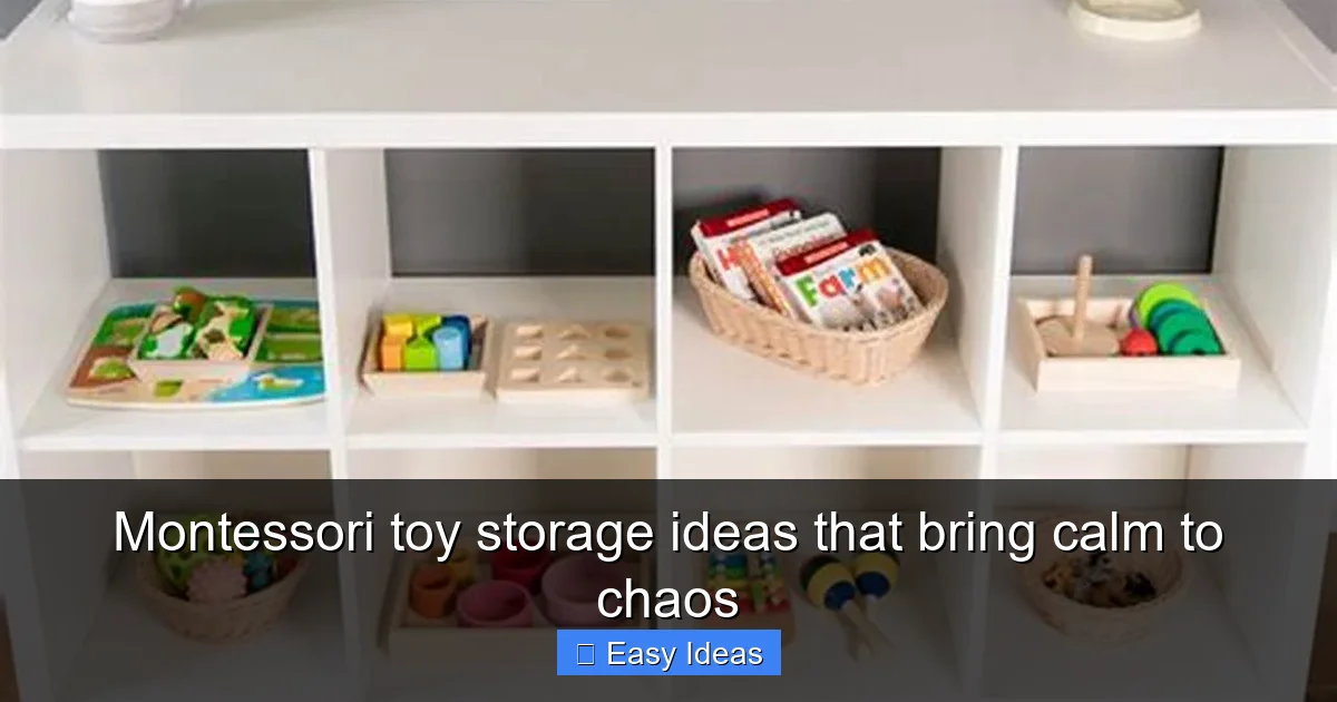Montessori toy storage ideas that bring calm to chaos