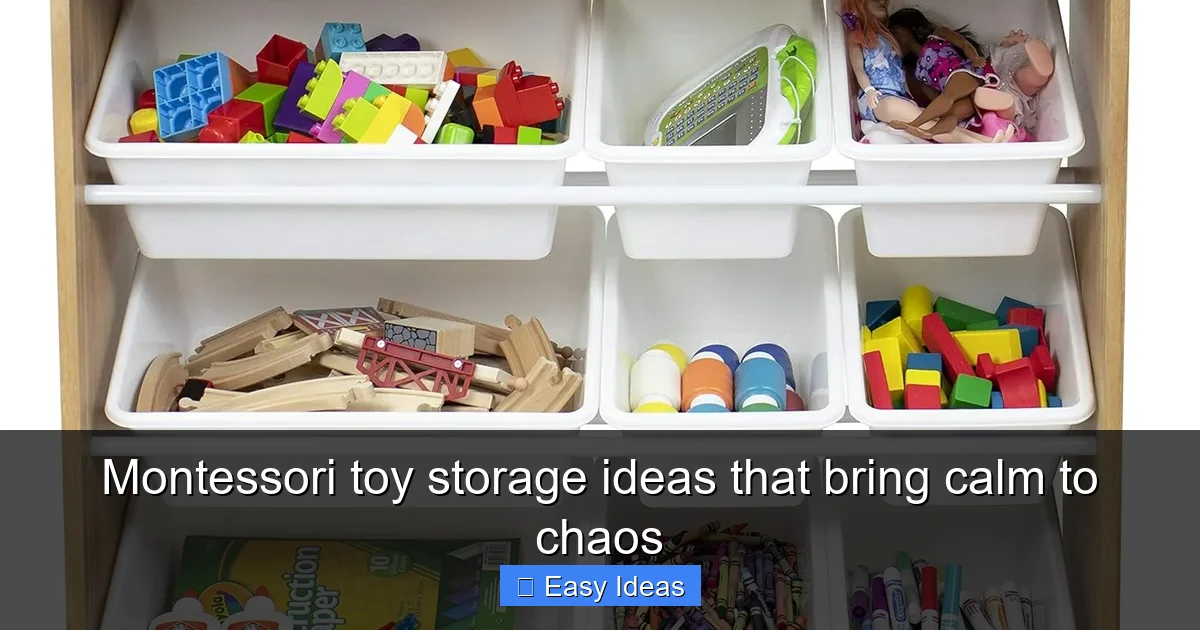 Montessori toy storage ideas that bring calm to chaos