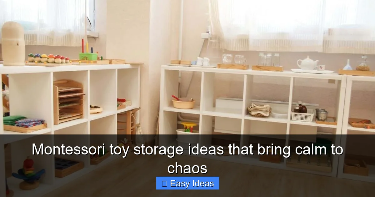 Montessori toy storage ideas that bring calm to chaos