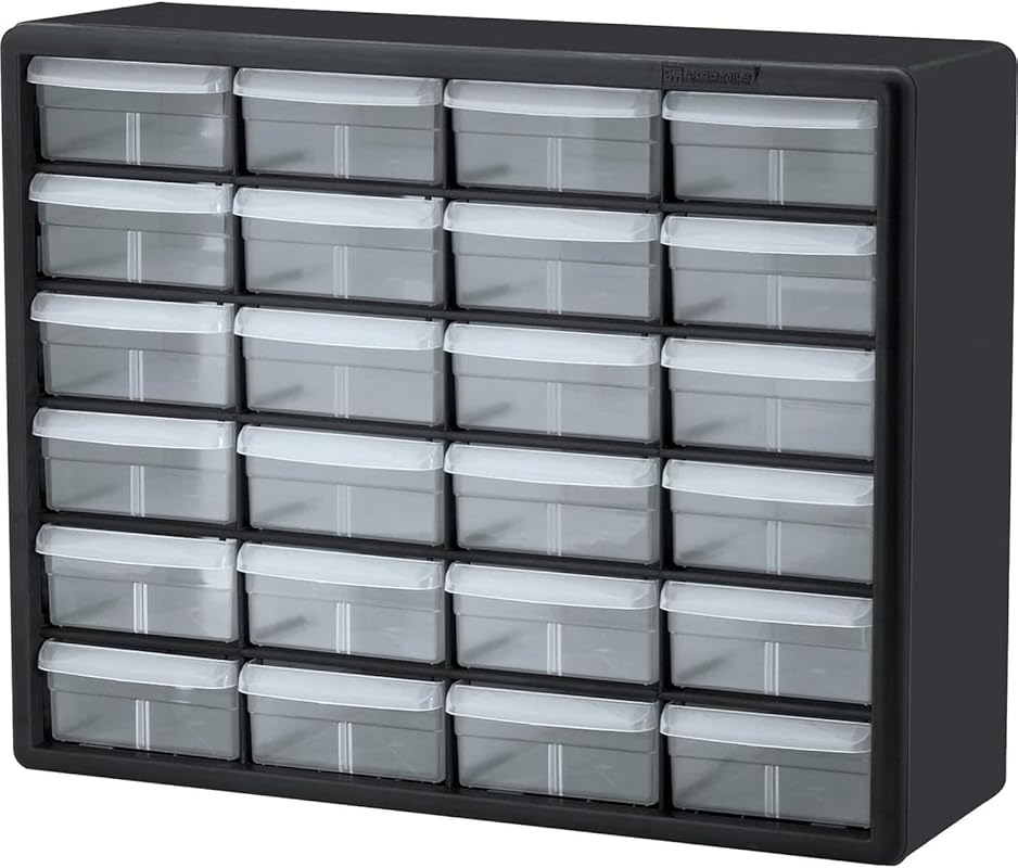Akro-Mils 24-Drawer Plastic Drawer Storage Cabinet for Garage Organiza