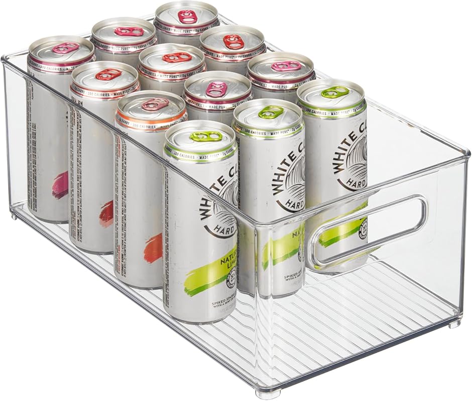 iDesign Kitchen Binz BPA-Free Plastic Deep Stackable Organizer with Ha