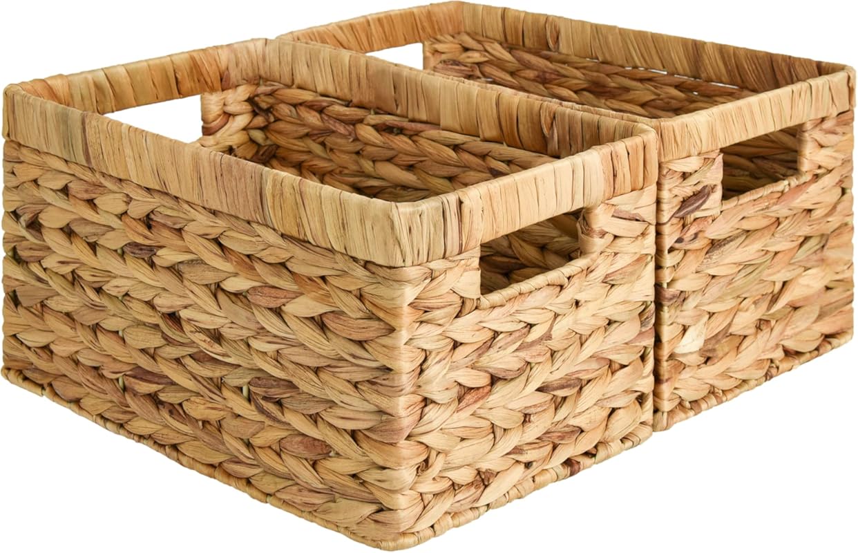 StorageWorks Wicker Basket, Baskets for Organizing, Storage Basket wit