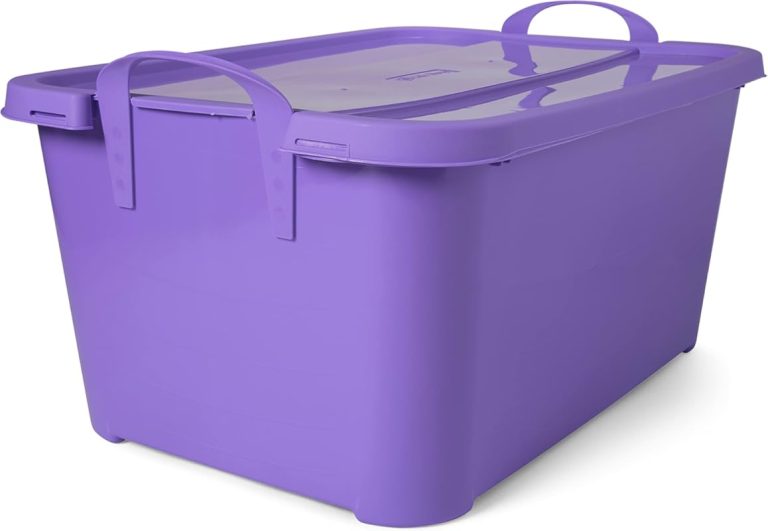 5 Best Large Colored Storage Bins With Lids for Organized Spaces