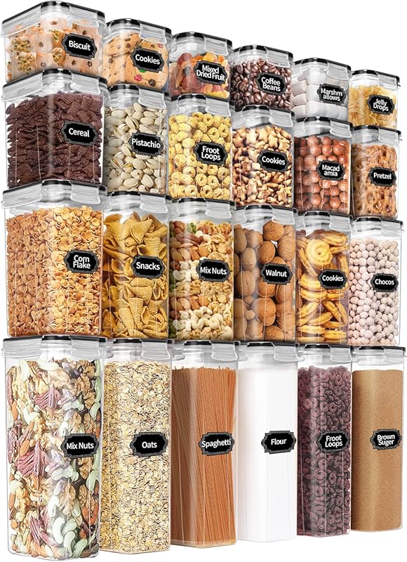 PRAKI Airtight Food Storage Containers Set with Lids