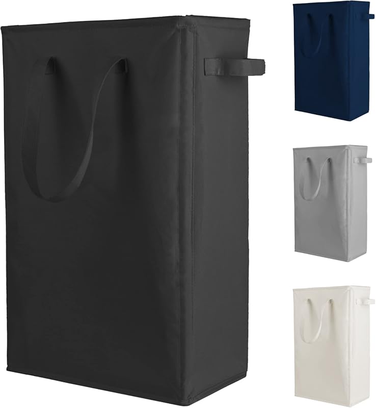 Odonata Slim Laundry Hamper Handles Collapsible Laundry Basket Thin Di