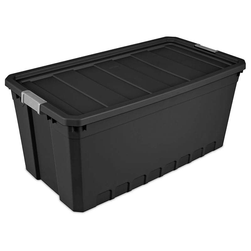 Sterilite 50-Gallon Large Stackable Rugged Industrial Storage Tote Con