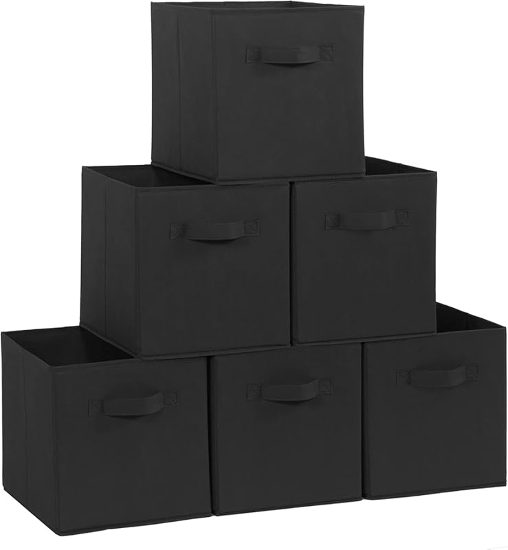 STORAGE MANIAC Storage Cubes, 11 Inch Durable 6 Pack Fabric Foldable C