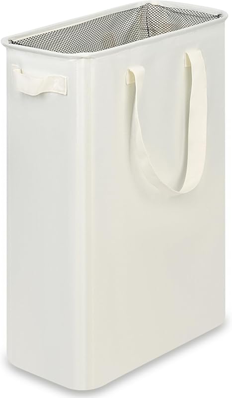 efluky Slim Laundry Basket, Narrow Laundry Hamper with Handles, Collap