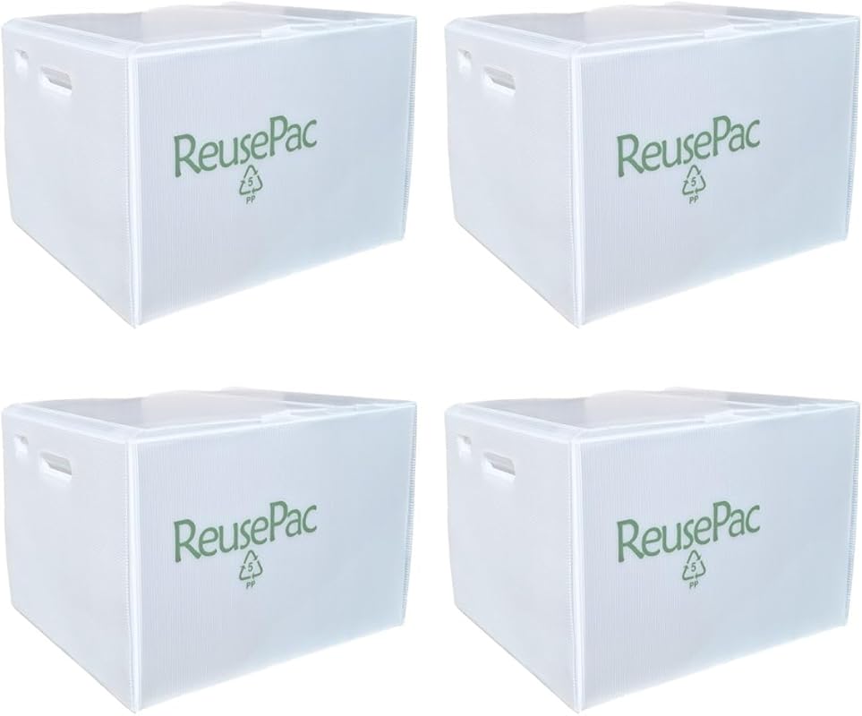 Reusable Foldable Box Corrugated PP Lightweight, Storage Moving Mailin