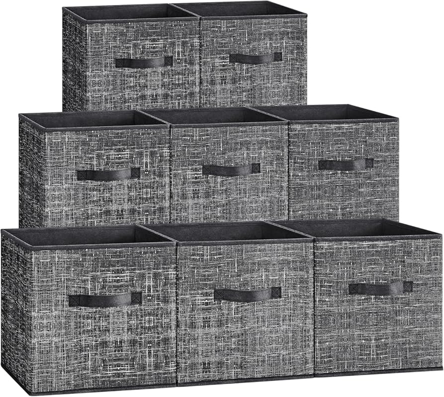 SONGMICS 12-Inch Non-Woven Fabric Storage Cubes with Double Handles, B