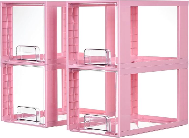 5 Best Pink Storage Bins With Drawers for Organized Spaces