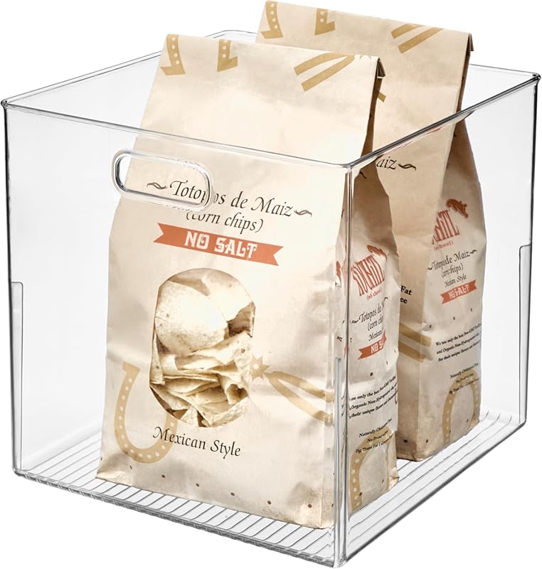 iDesign Pantry Storage Bin, Large Cube Organizer for Cabinet, Countert