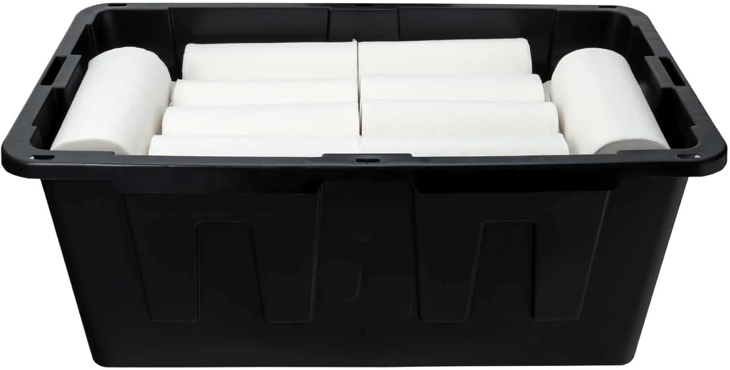 GardenNest 3-Pack 40-Gallon Stackable Plastic Storage Bins with Snap L