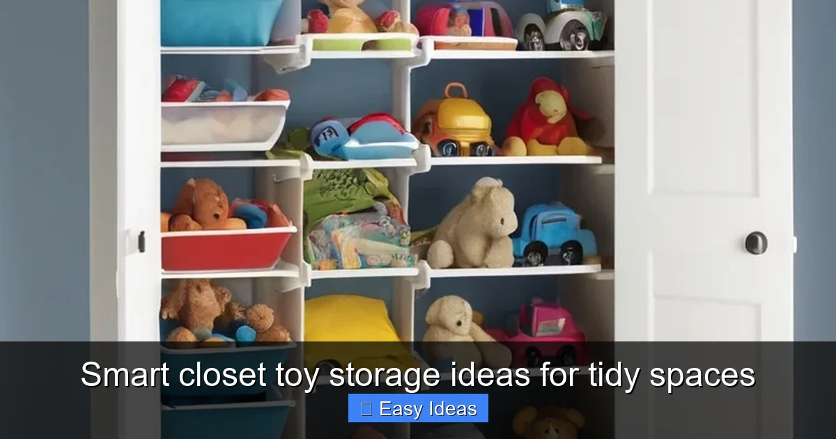 Smart closet toy storage ideas for tidy spaces