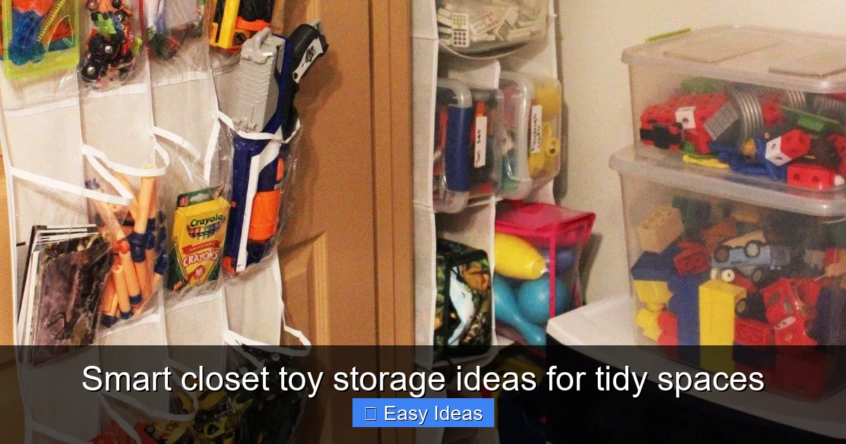 Smart closet toy storage ideas for tidy spaces