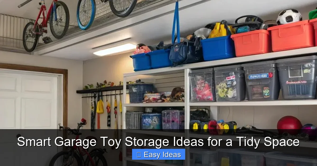 Smart Garage Toy Storage Ideas for a Tidy Space