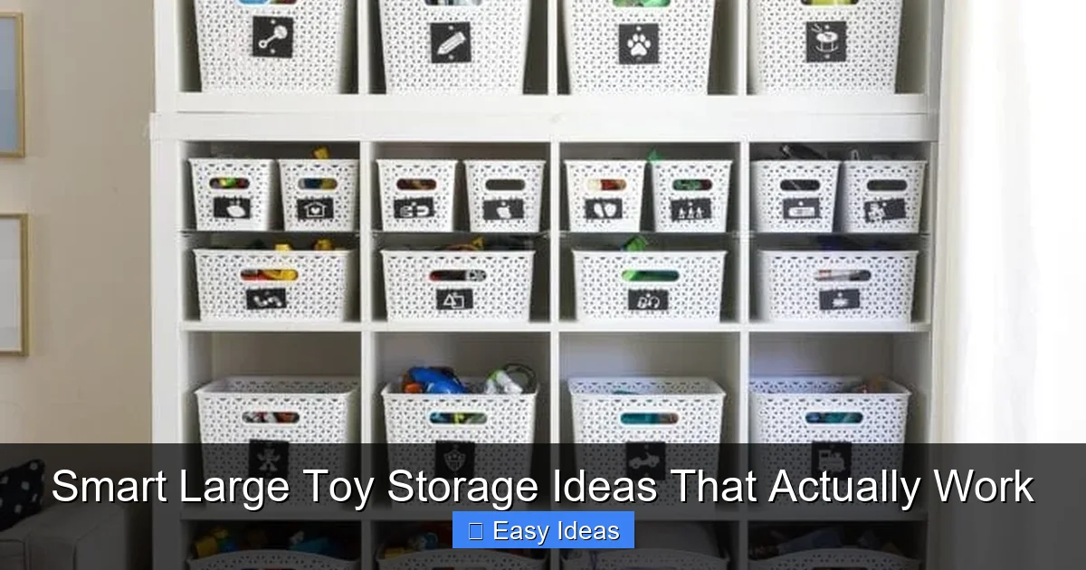 Smart Large Toy Storage Ideas That Actually Work