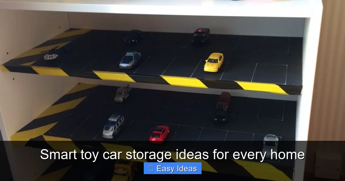 Smart toy car storage ideas for every home