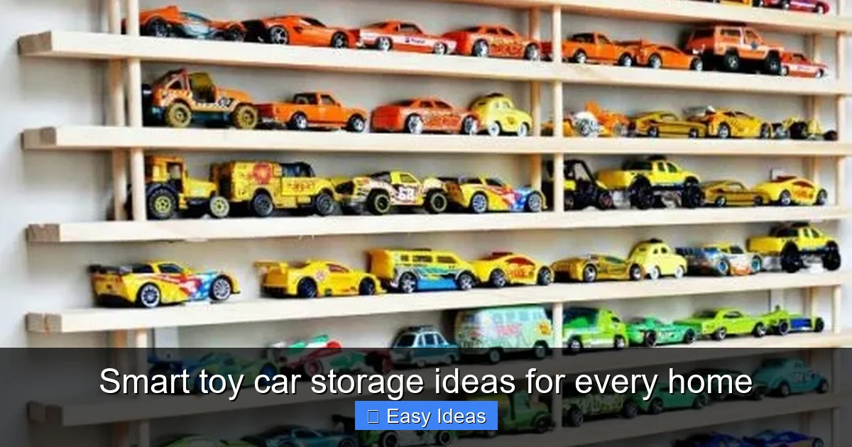 Smart toy car storage ideas for every home