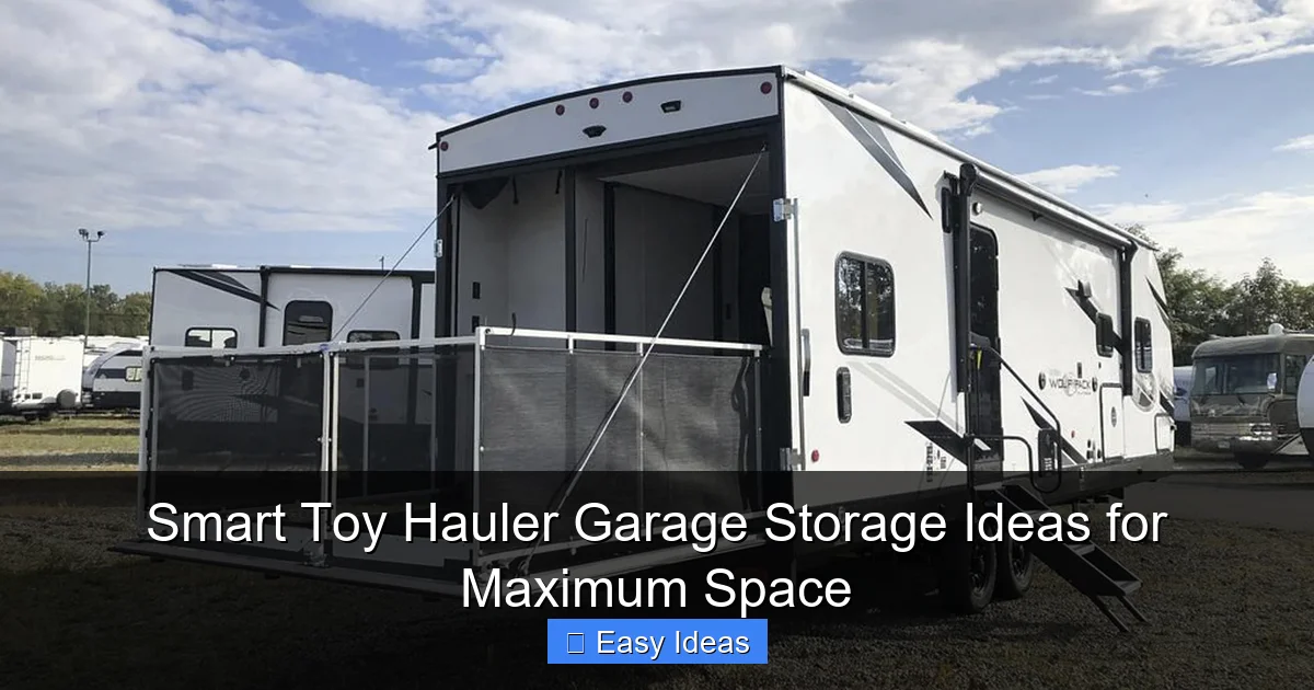 Smart Toy Hauler Garage Storage Ideas for Maximum Space