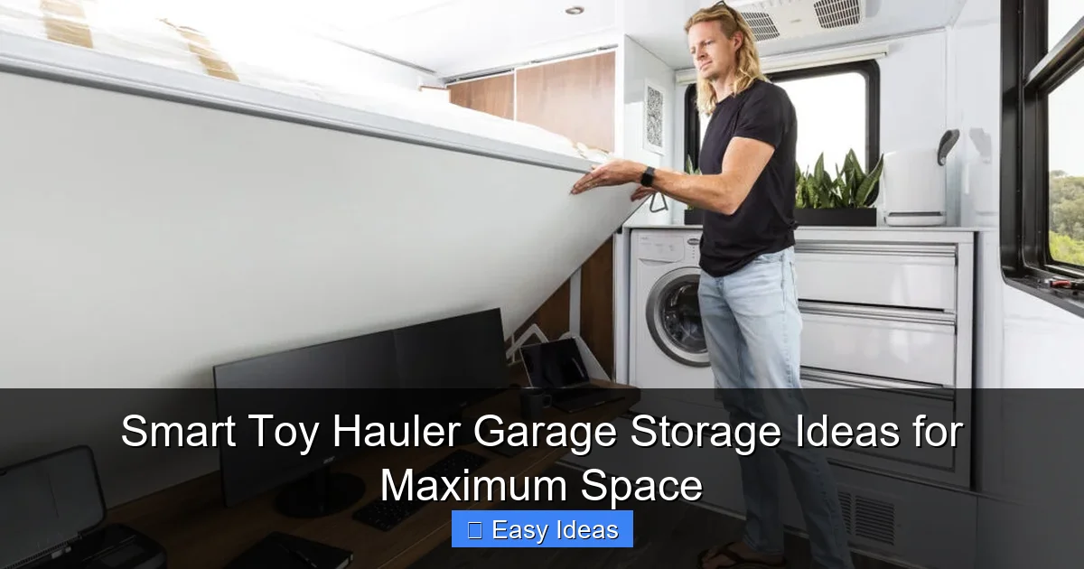 Smart Toy Hauler Garage Storage Ideas for Maximum Space