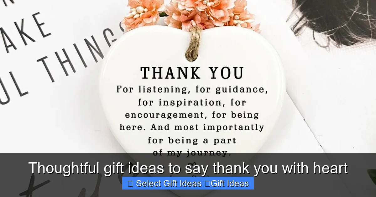 Thoughtful gift ideas to say thank you with heart