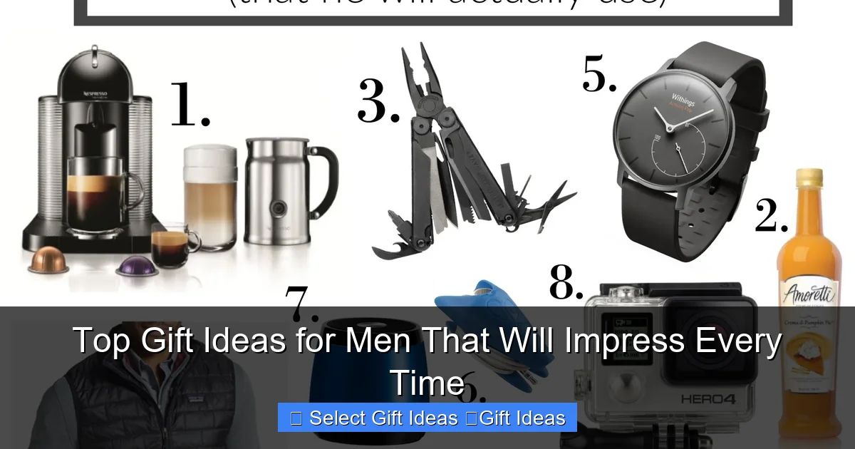 Top Gift Ideas for Men That Will Impress Every Time
