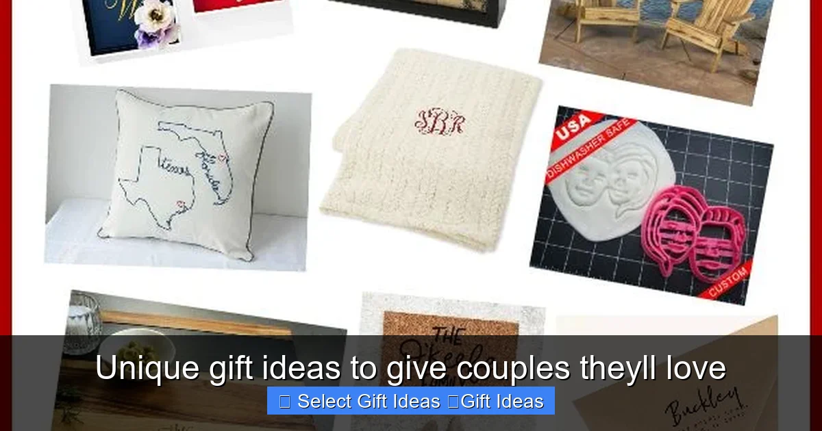 Unique gift ideas to give couples theyll love