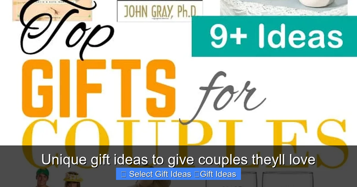 Unique gift ideas to give couples theyll love