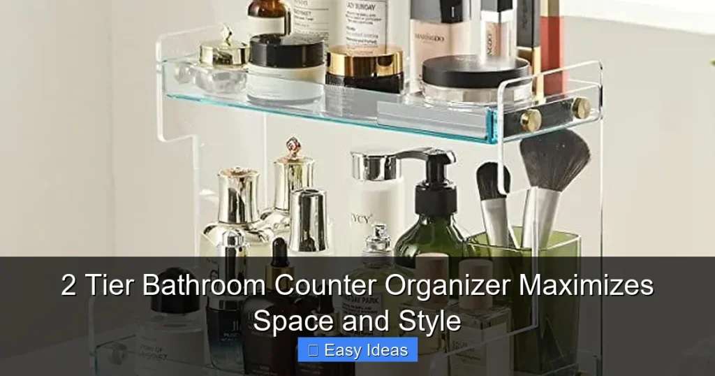 2 Tier Bathroom Counter Organizer Maximizes Space and Style