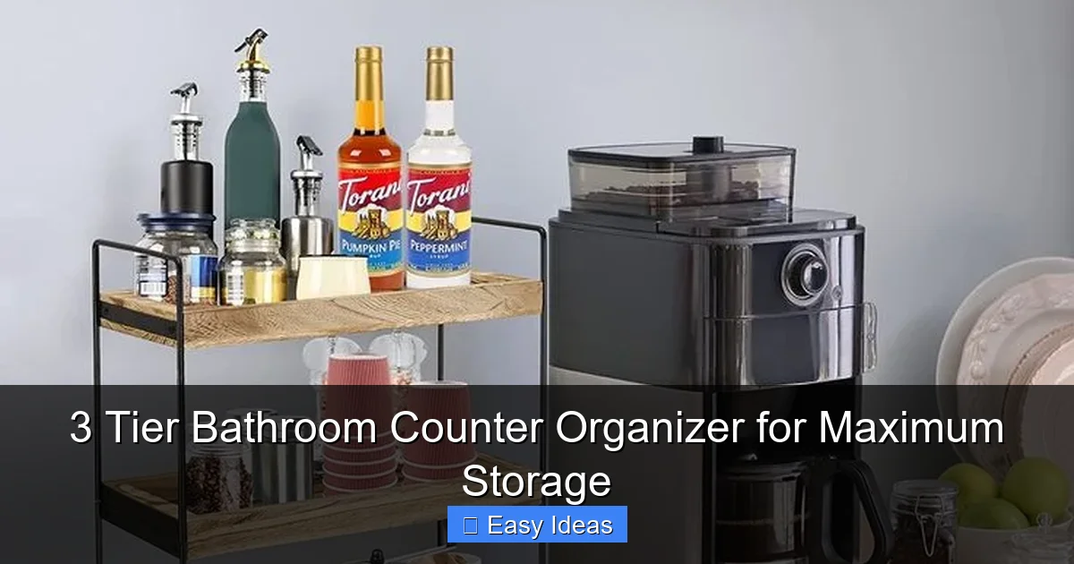 3 Tier Bathroom Counter Organizer for Maximum Storage